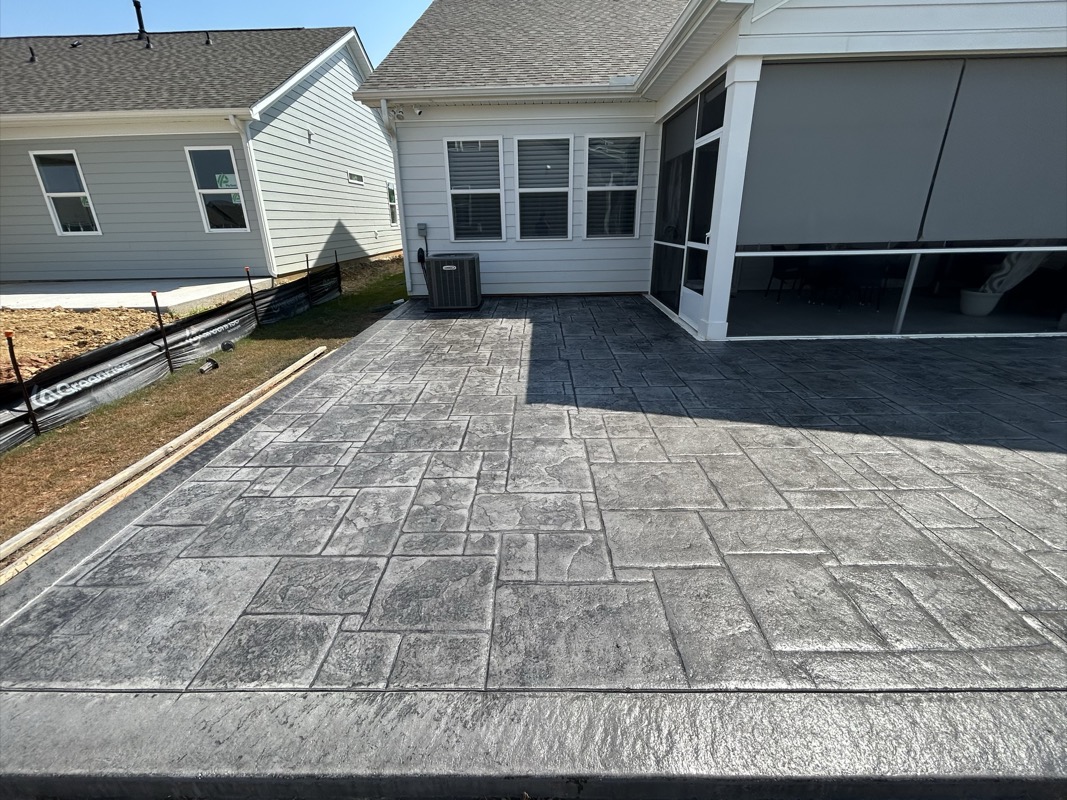 Stamped patio